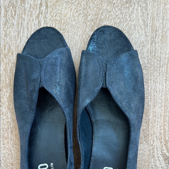 NWOT Munro Women's Black Peep-Toe Shoes 7 - Picture 4 of 7